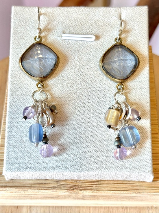 Silpada Jewelry - ✨ Silpada W2247 Frosted Glass & Mixed Bead Drop Earrings - EUC ✨